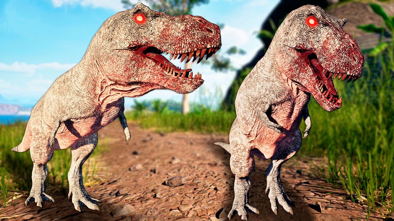 The Isle | MEU PAI VIROU ALBINO DE TANTO CAÇAR! DEINO PEGOU NOSSO RANGO! Vingança do T-REX Canibal!🤍