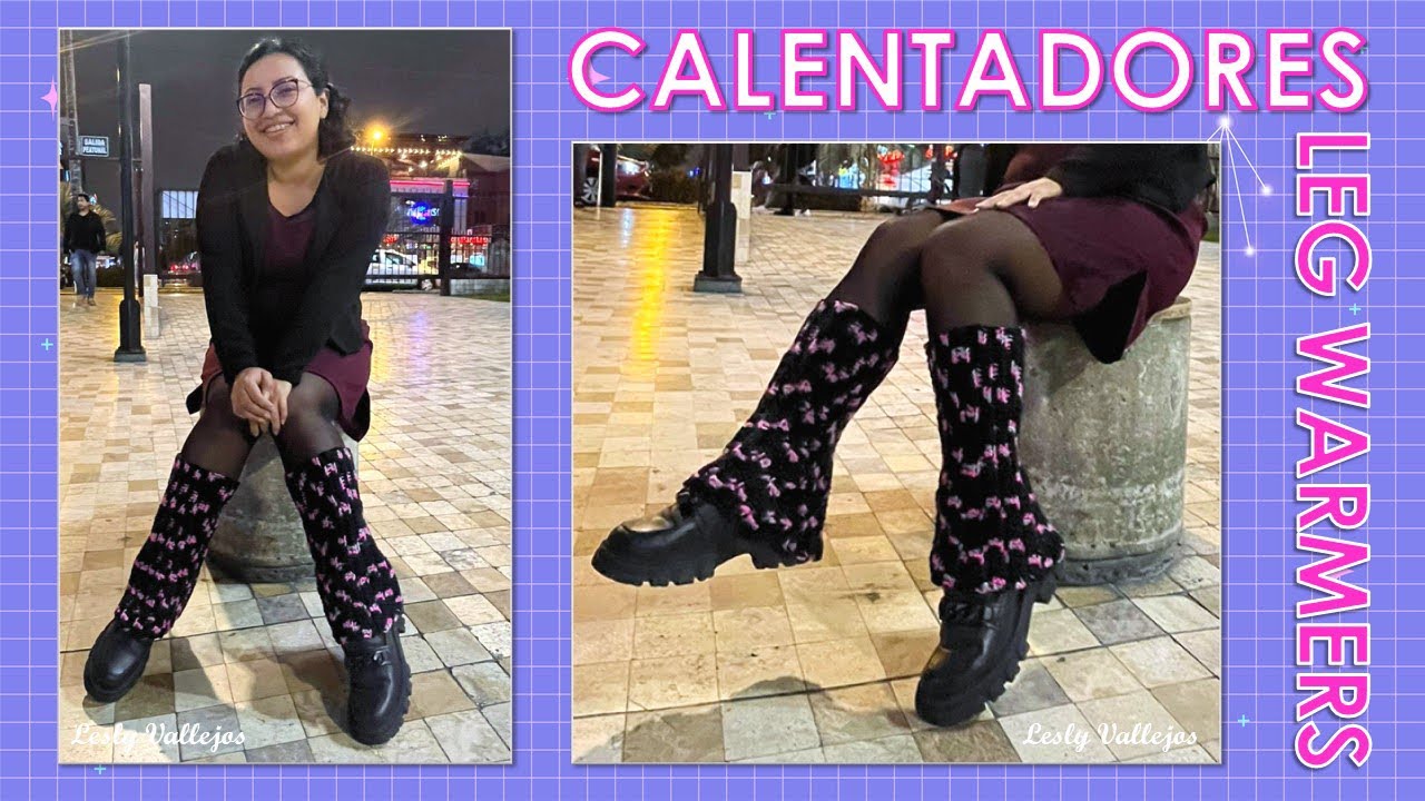 Leg warmers tejidos a CROCHET 🩷 Calentadores fáciles - tendencia | Lesly Vallejos 💖