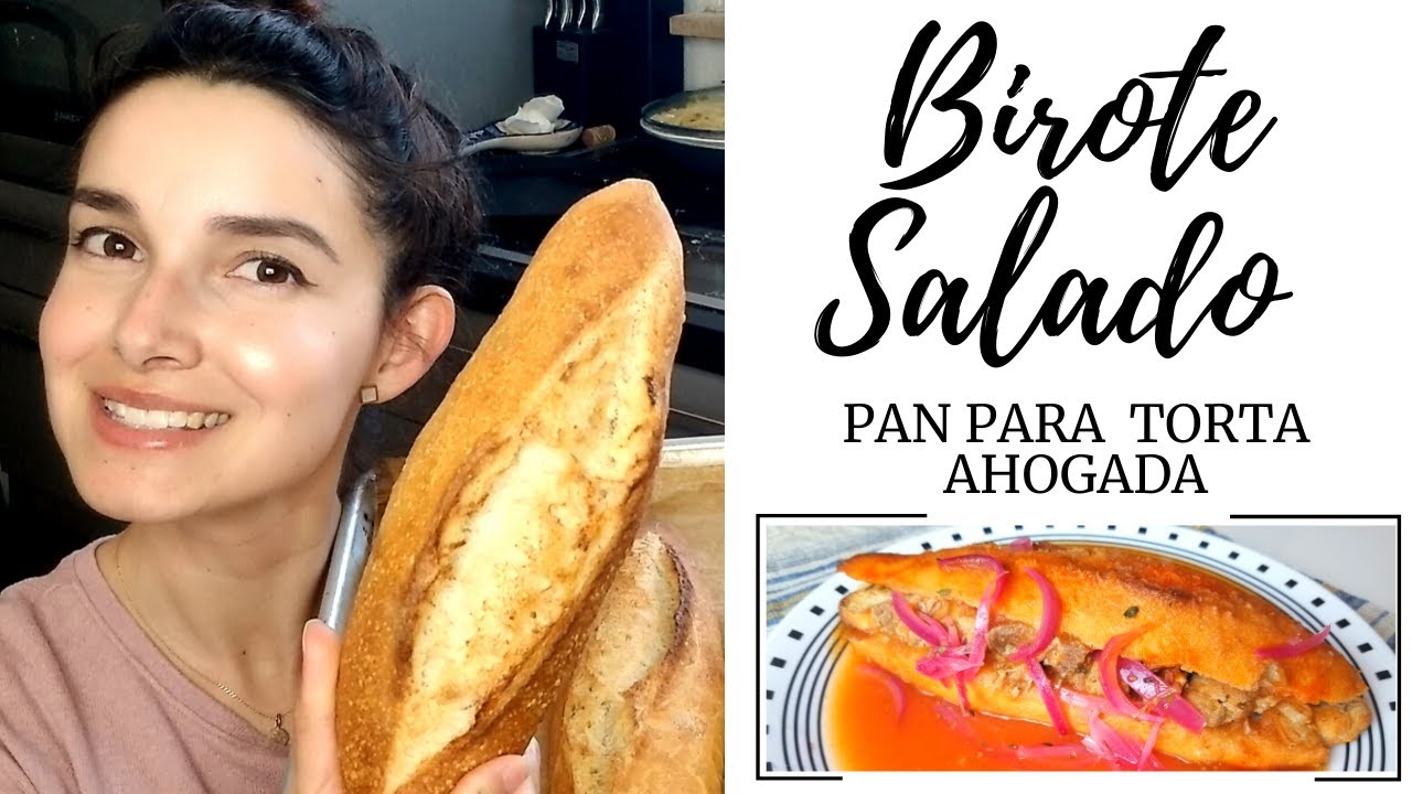 Birote salado para TORTA AHOGADA! Como el de GUADALAJARA🔥 Receta original paso a paso desde Alemania