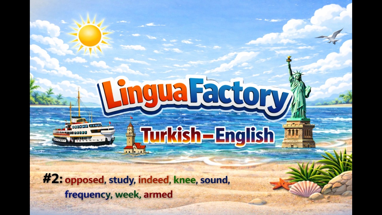 #2 Turkish - English: opposed, study, indeed, knee, sound, frequency, week, armed