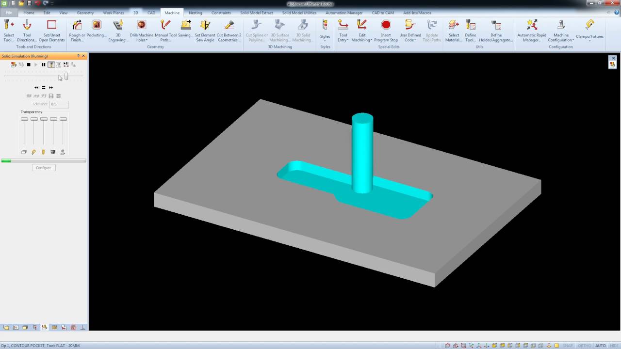 Alphacam Machining Styles - Combined styles