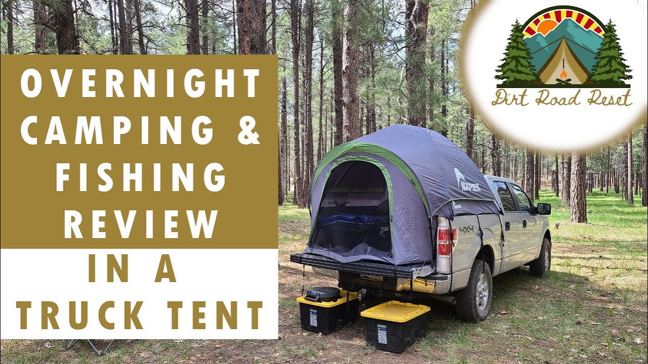 Napier Backroadz truck tent review during epic solo fishing trip.