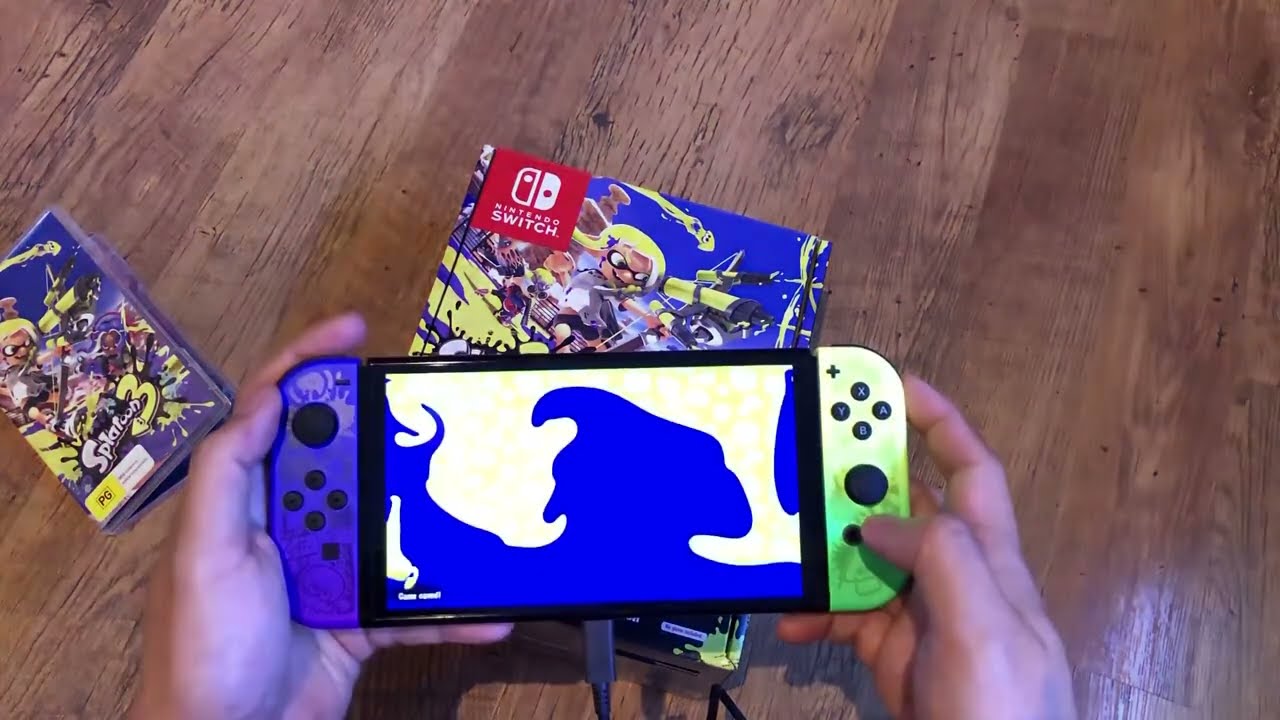 ASMR Splatoon 3 Special Edition Nintendo Switch OLED Unboxing & Setup