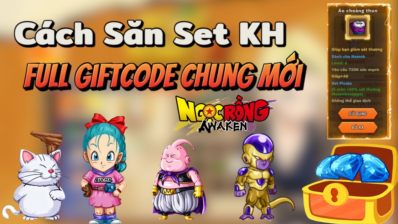 Ngọc Rồng Awaken - Cách Săn Set Kích Hoạt Cực Dễ Up Nhiều Njck