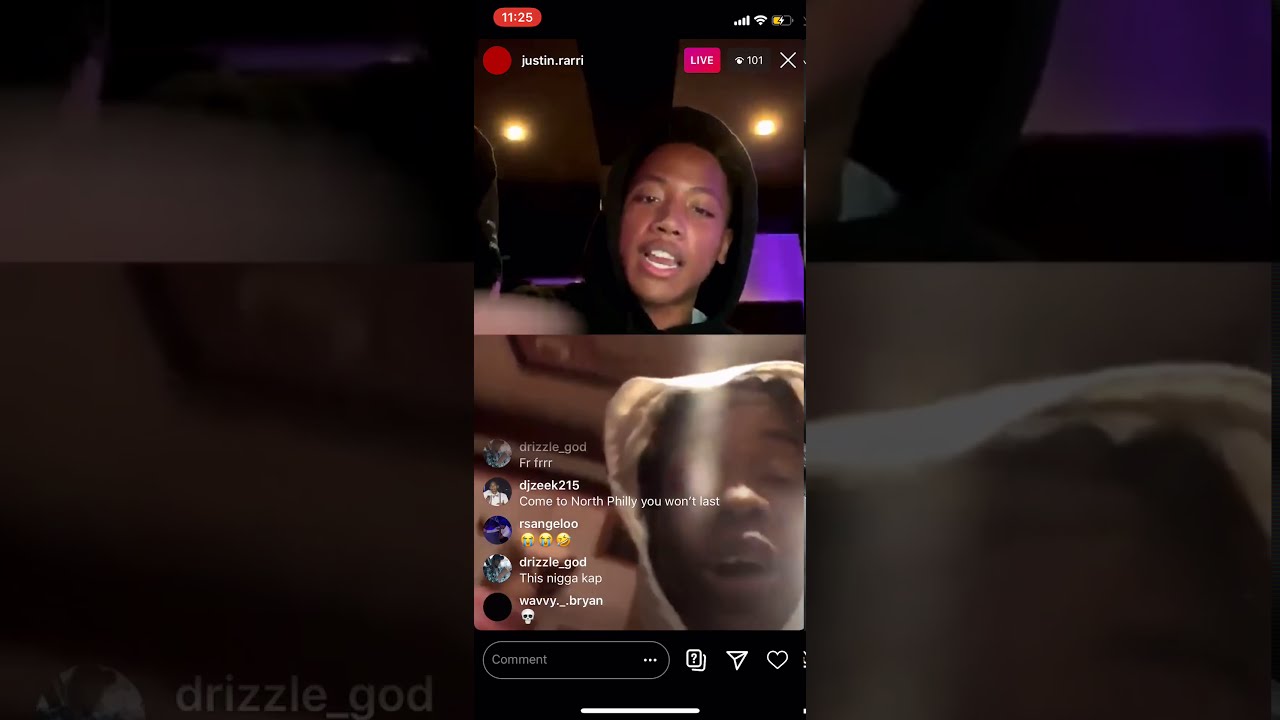 JUSTIN RARRI GETS HEATED DURING INSTAGRAM LIVE WITH A FAN!!