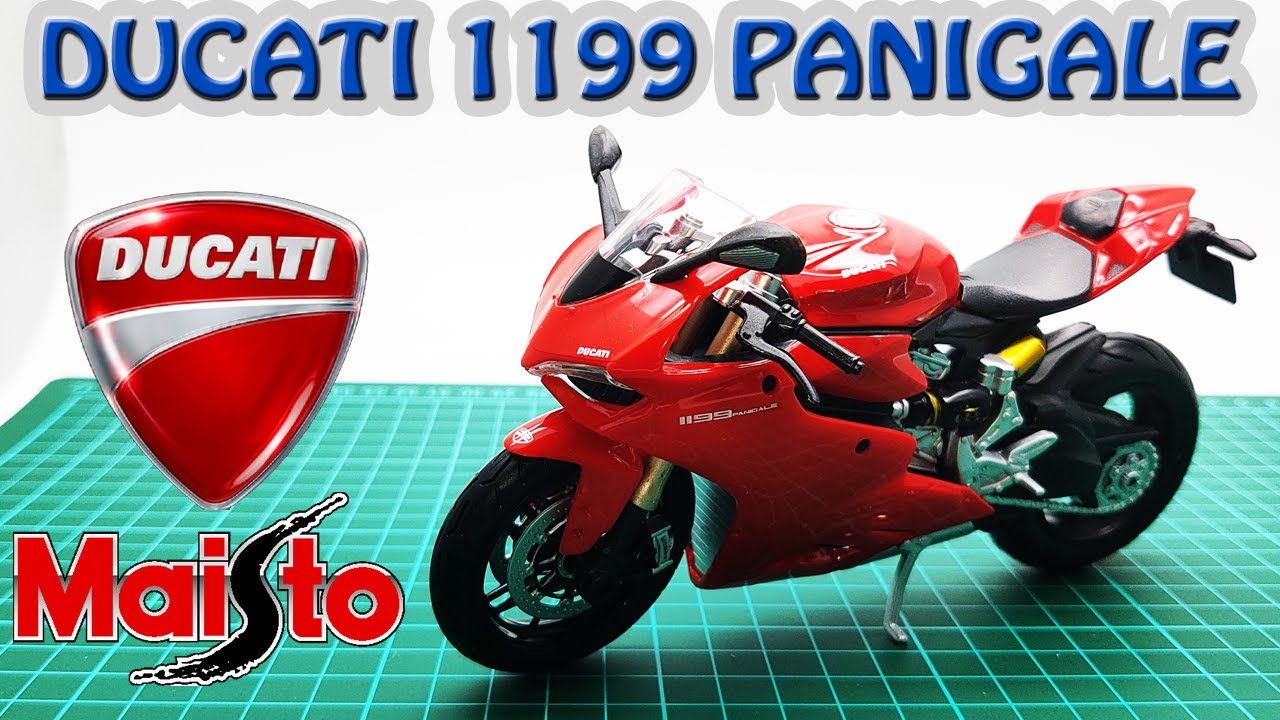 Maisto Ducati 1199 Panigale Red Miniatur Diecast Motor Ducati 1199 Panigale