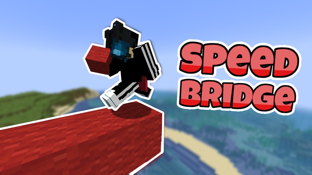 How to SPEED BRIDGE in Minecraft (Best Method)
