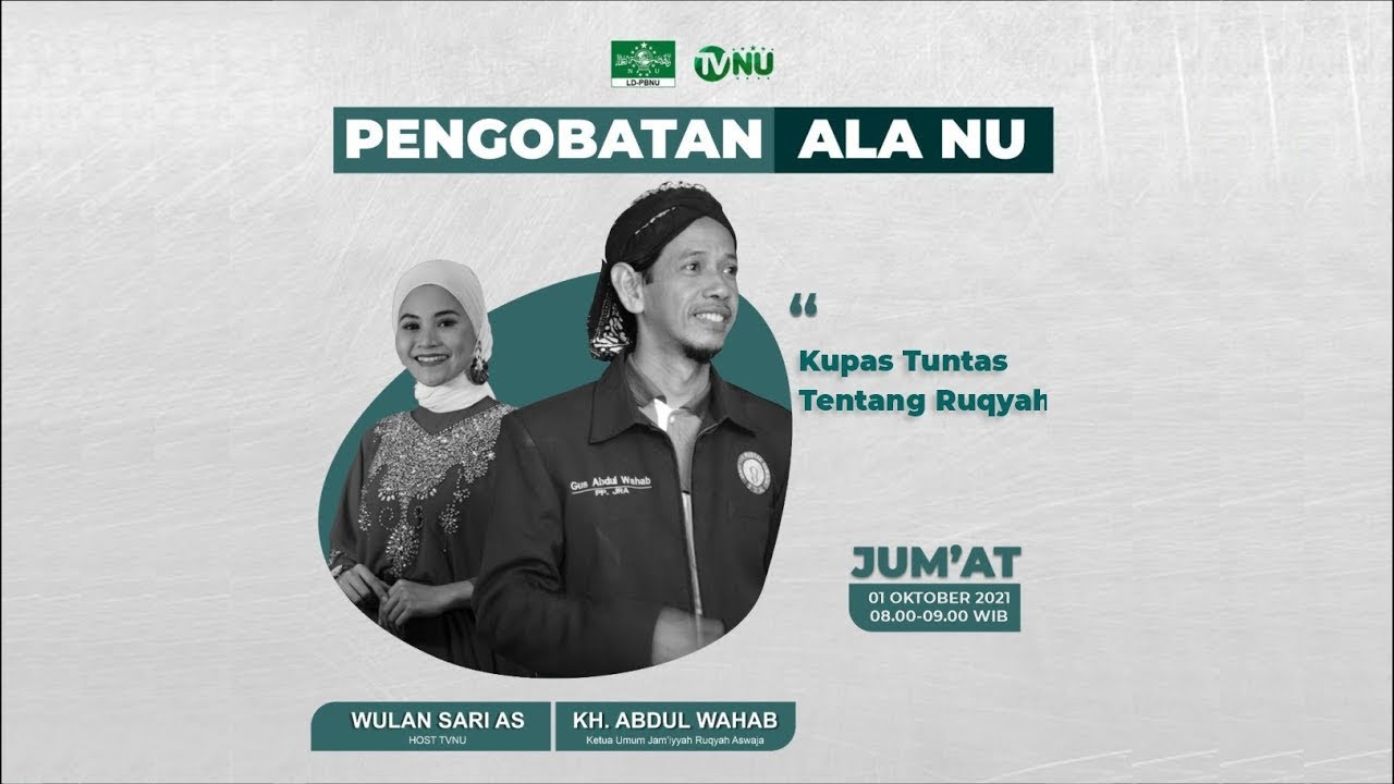 🔴 (LIVE) Pengobatan Ala NU: Apakah Ruqyah Hanya ntuk Mengeluarkan Jin?
