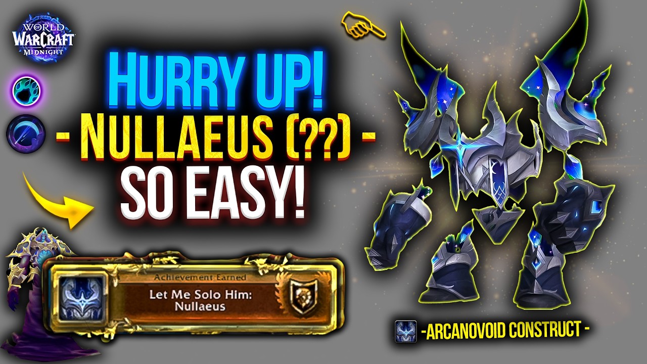 How i Beat NULLAEUS in 3 minutes! Guardian DRUID [Let me solo him] Tips & Tricks | WoW Midnight