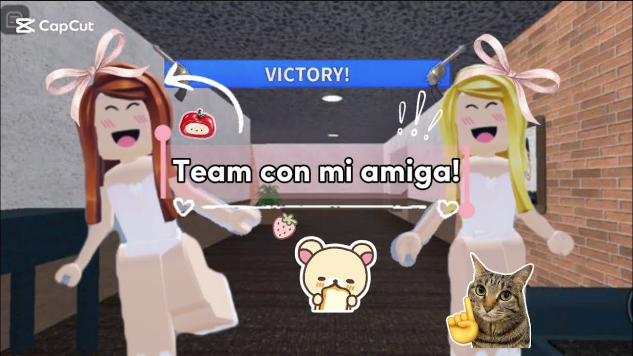 Team con mi amiga @MELODY_ST4R._.1 😈. #roblox #mm2 #murdermystery2 #rblx #humor #robloxedit 