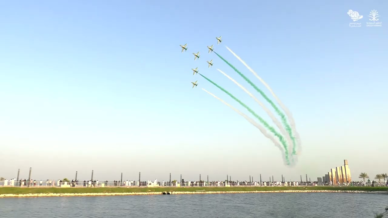 مشاركة فريق الصقور السعودية بفعالية اليوم الوطني ٩٢ في الخبر 🇸🇦