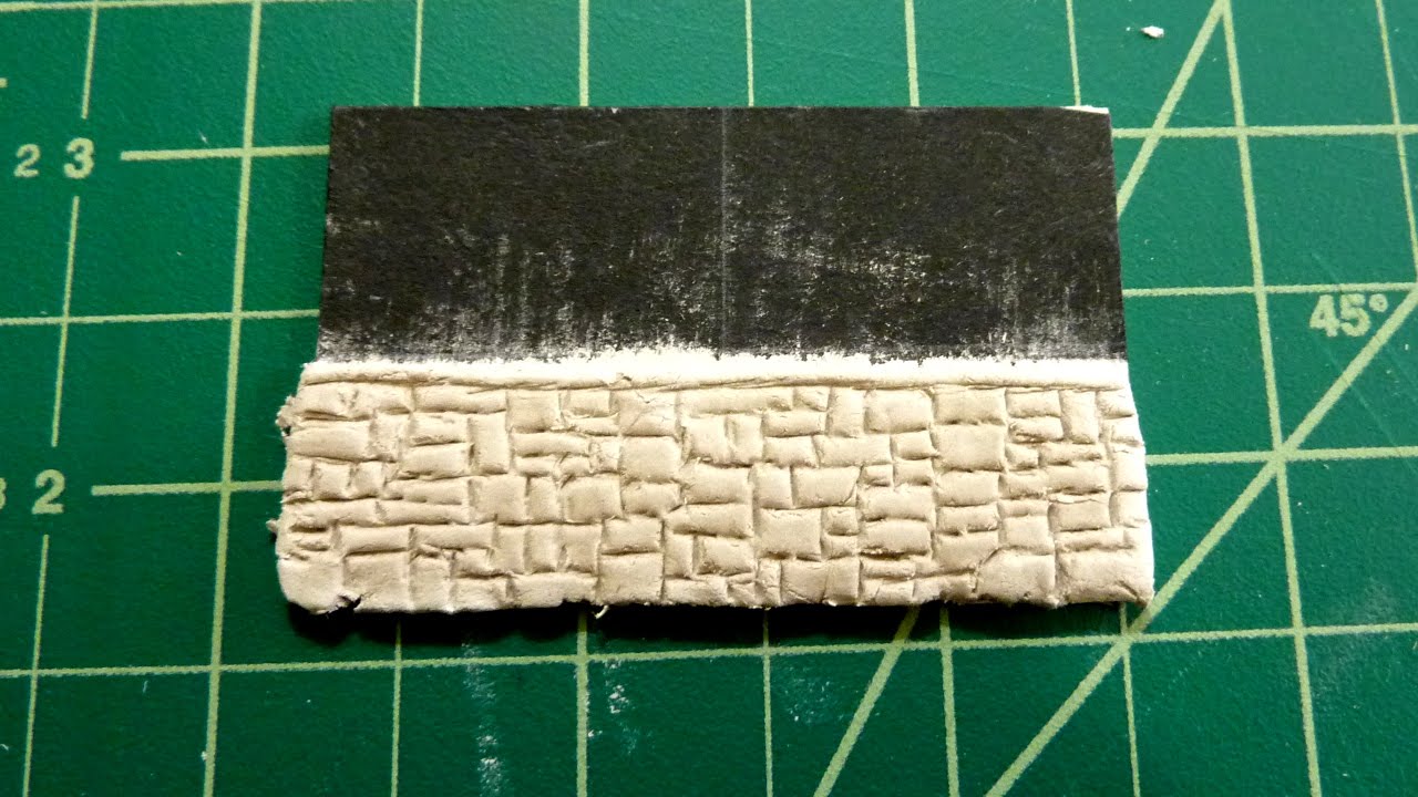 Freehand stonework embossing technique