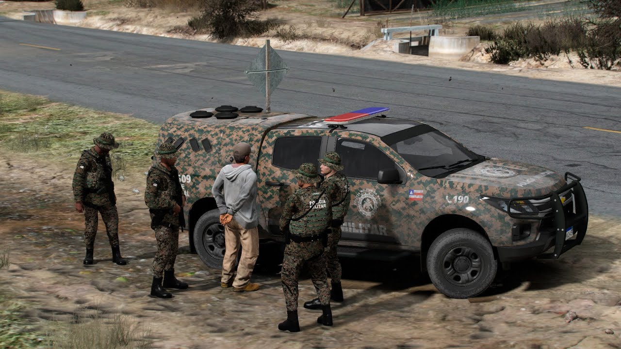 CIPE PRENDE FORAGIDO DA JUSTIÇA NO INTERIOR GTA 5 / BAHIA LSPDFR