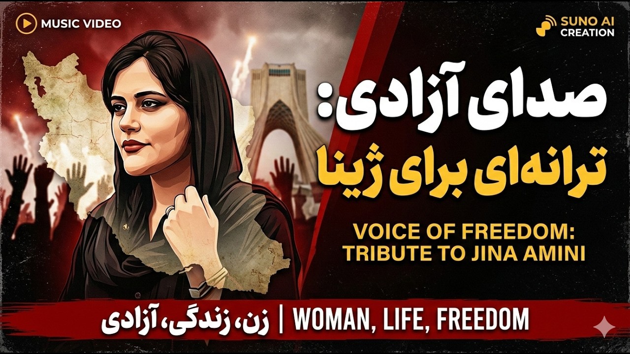 صدای آزادی: ترانه‌ای برای ژینا | Persian Protest Song 2026 #ZanZendegiAzadiدر میان تاریکی،