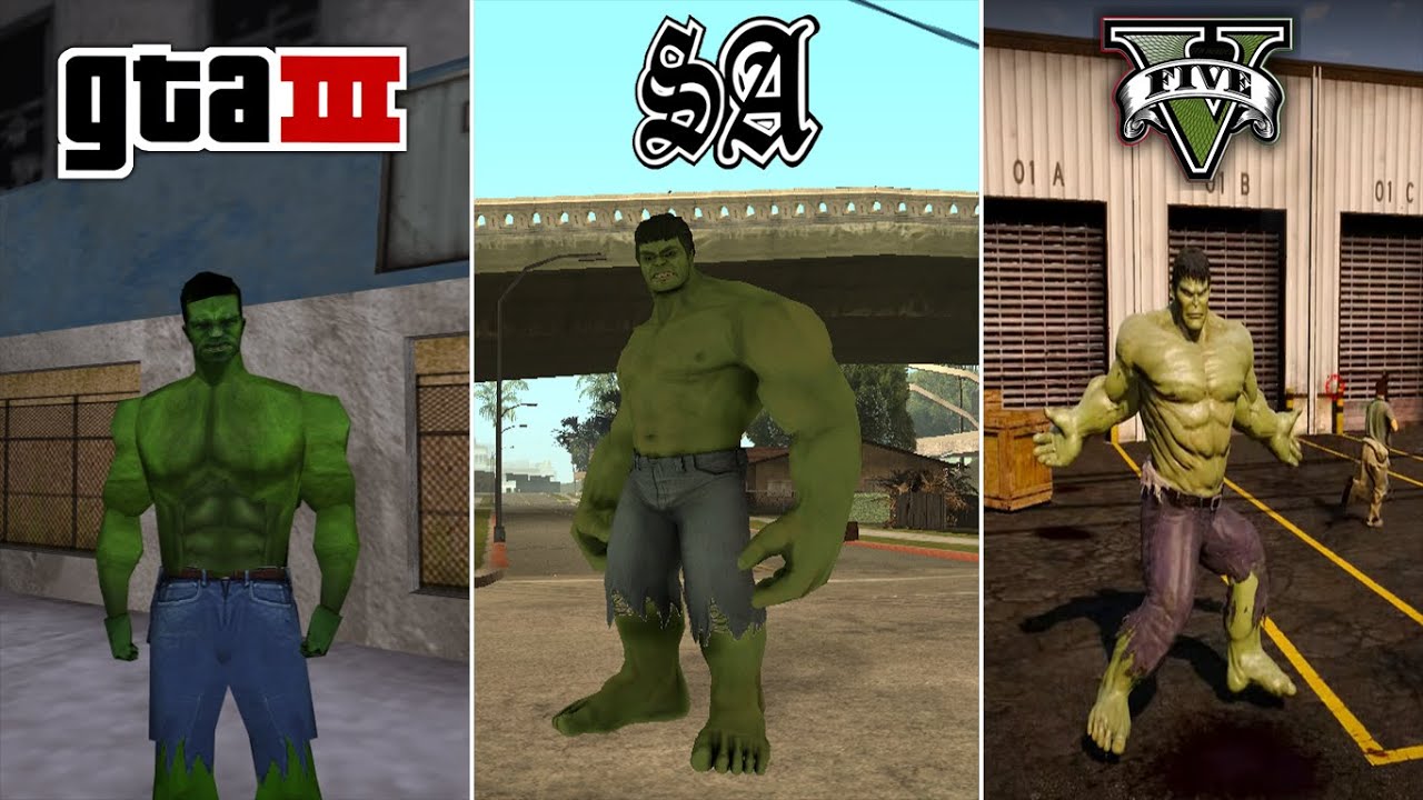 Hulk in GTA Games (Evolution)