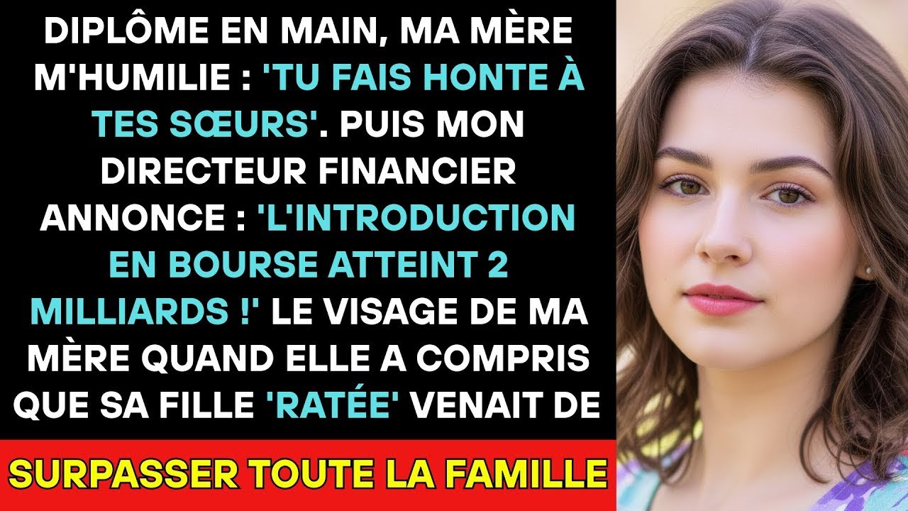 'Tu Ne Seras Jamais Comme Tes Sœurs ' Ma Mère M'a Rabaissée Le Jour De Mon Diplôme  5 Minutes Aprè