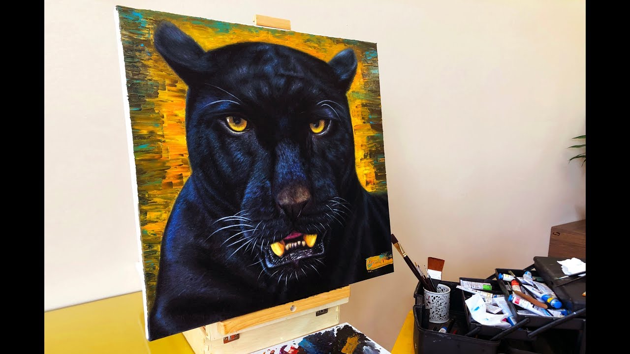 Pantera Negra: Pintura Hiper-realista!