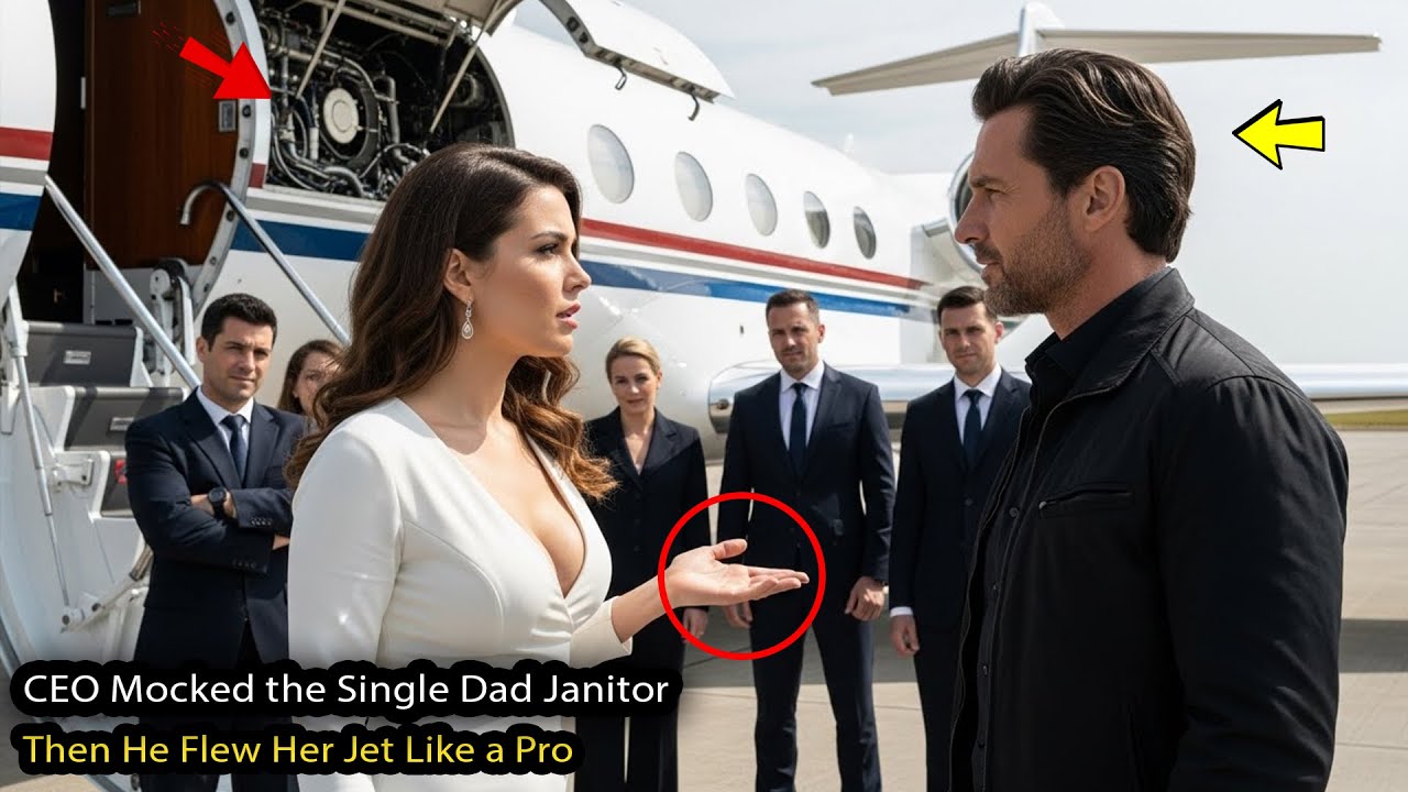 CEO Mocked the Single Dad Janitor — Then He Flew Her Jet Like a Pro