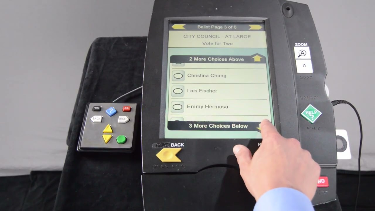 The TRACE Archives: Voting System Physical Features (With Audio Descriptions)