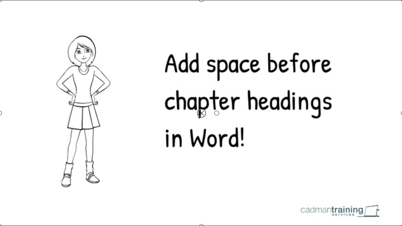 How to add space before chapter headings