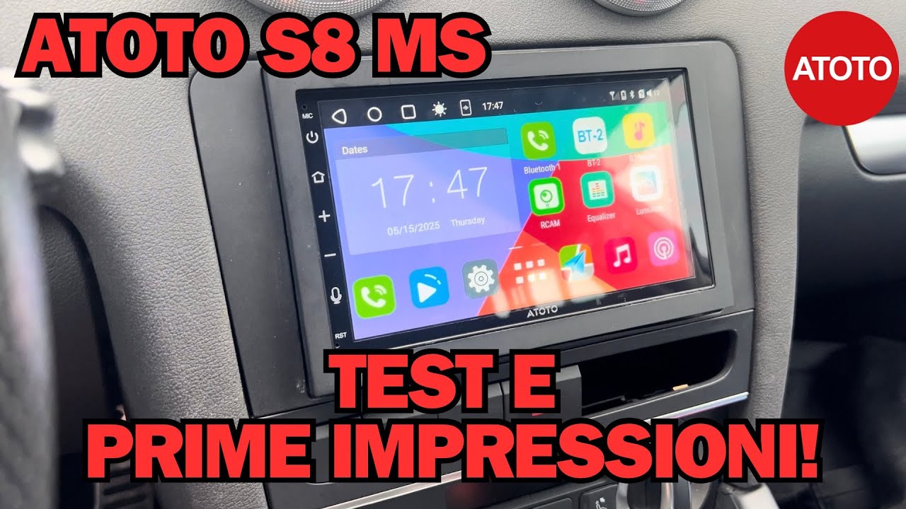 ATOTO S8 MS | RECENSIONE E PRIME IMPRESSIONI SU AUDI A3 8PA!