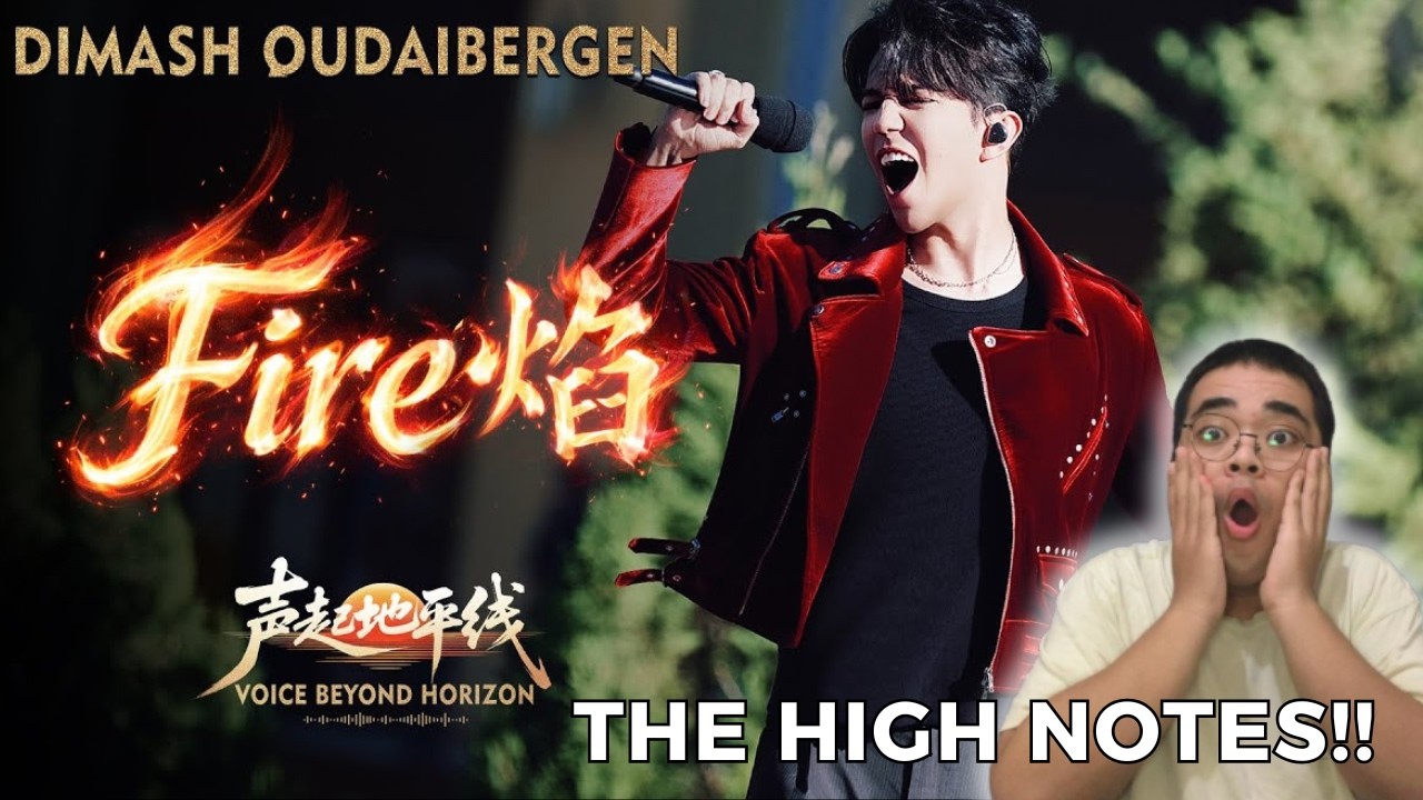 Dimash Qudaibergen - FIRE (Live at Voice Beyond Horizon) REACTION
