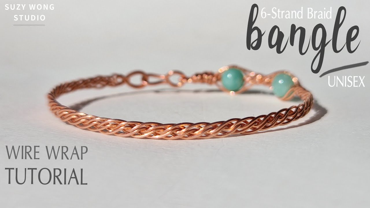 Unisex 6-Strand Braid Wire Wrap Bangle Tutorial |DIY Bracelet| Easy Bangle |DIY Jewelry |How to make
