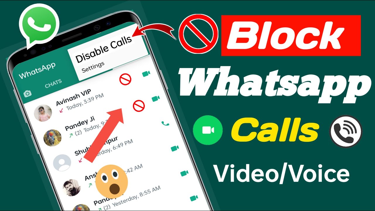 how to block/disable whatsapp video/voice calls || Whatsapp calls band kaise kare