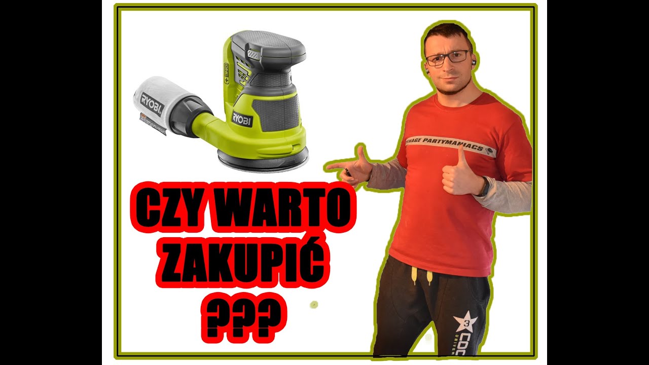 Szlifierka mimośrodowa Ryobi na akumulator