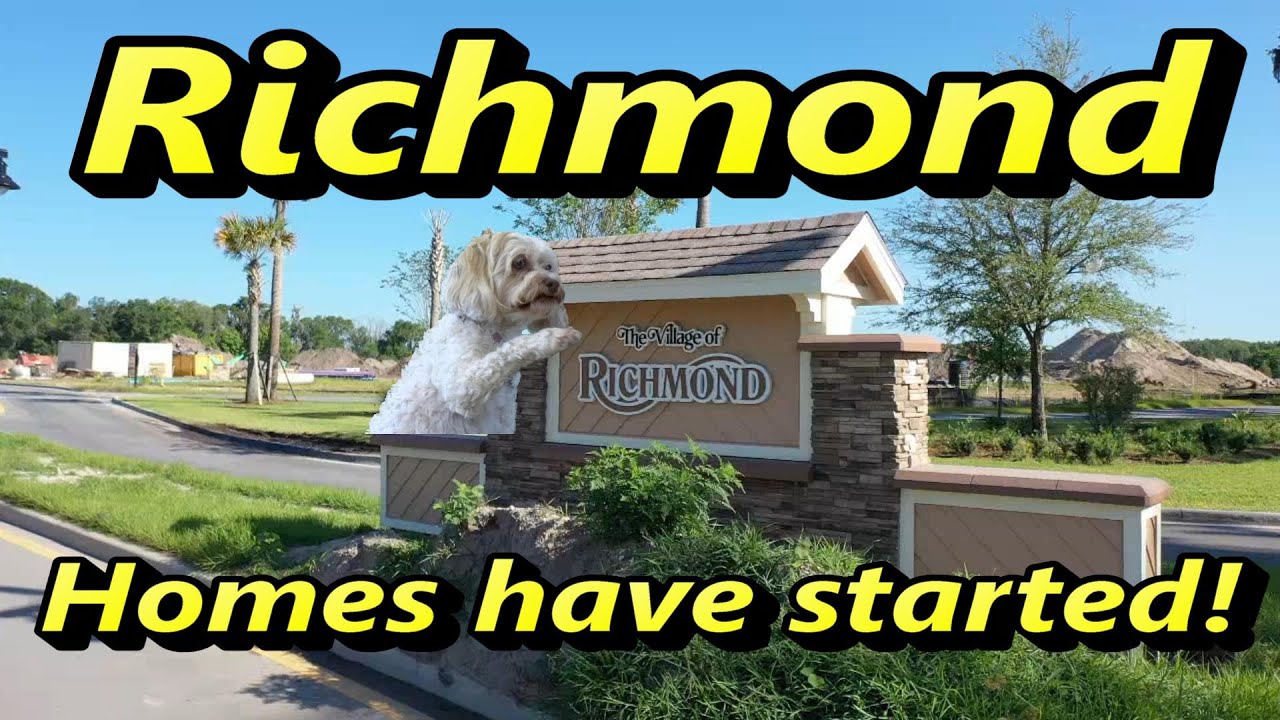 Breaking News! The first homes are now under construction in The Village of Richmond! #TheVIllages