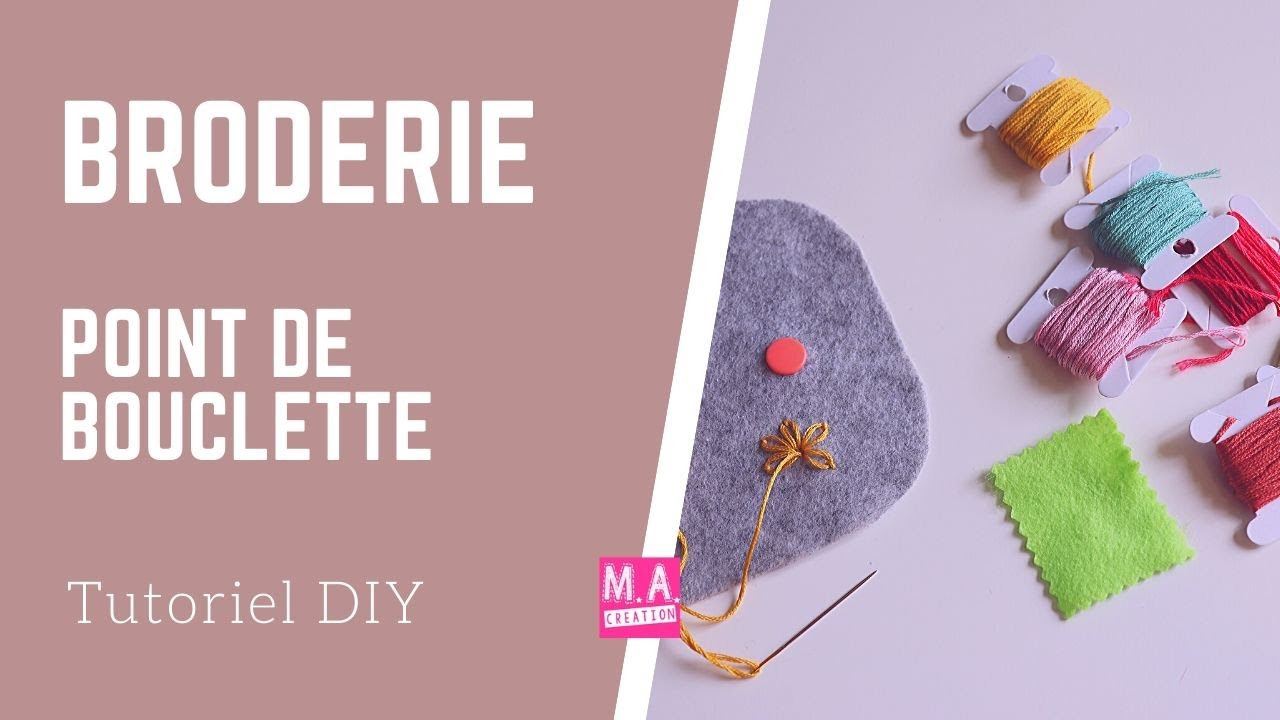Broderie, le point de bouclette