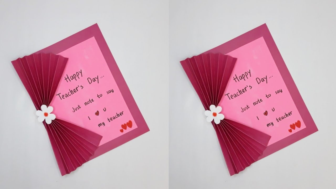 Cara Membuat Kartu Ucapan Selamat Hari Guru || How to Make Happy Teacher's Day Card