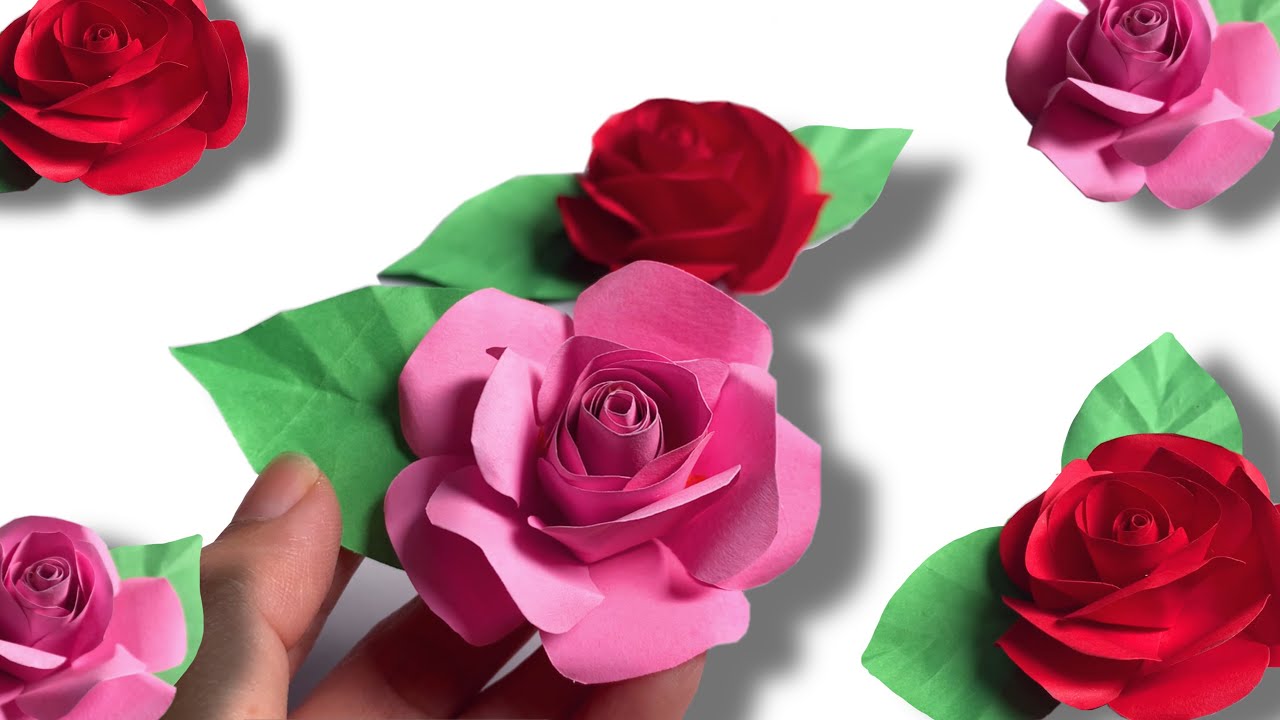 Diy Rose Flower Out Of Paper 🌹 | Paper Flower DIY| Paper Flower Tutorial