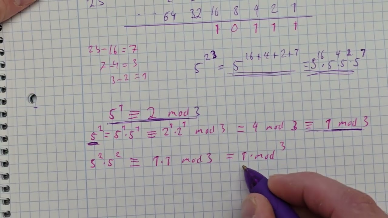 4 Square and Multiply-Verfahren, ein Beispiel