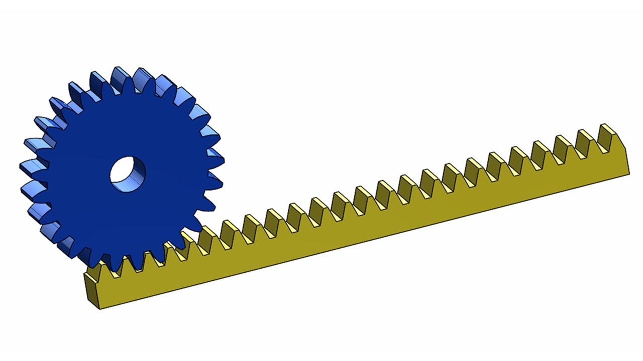 ⚡ SOLIDWORKS TUTORIAL #12 || Design a rack and pinion mechanism with motion in solidworks.