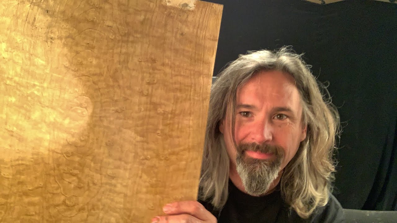 Faux painting technique, Birdseye maple panel
