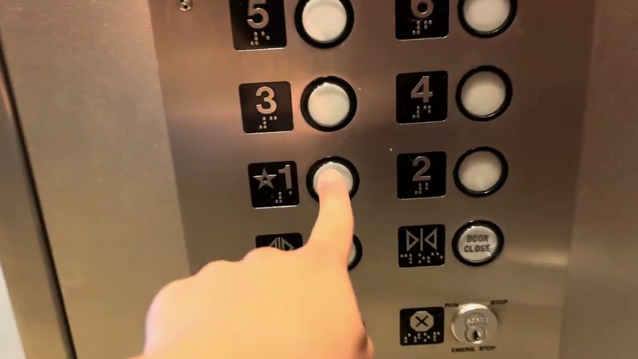 OTIS traction elevator at the Kelley School of Business Tower Wing Indiana University Bloomington IN