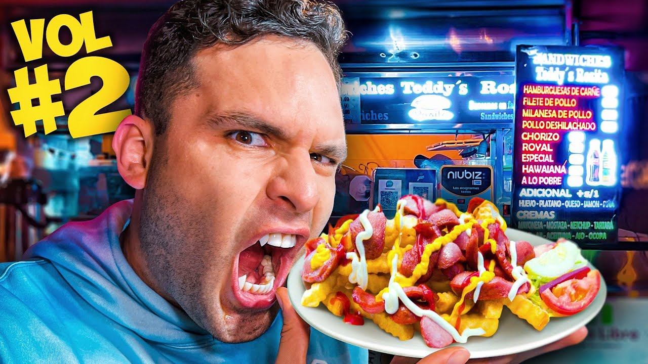 COMIENDO EN LA T&Iacute;A VENENO #2 ⚠️☠️ Comida Callejera en Per&uacute;!!