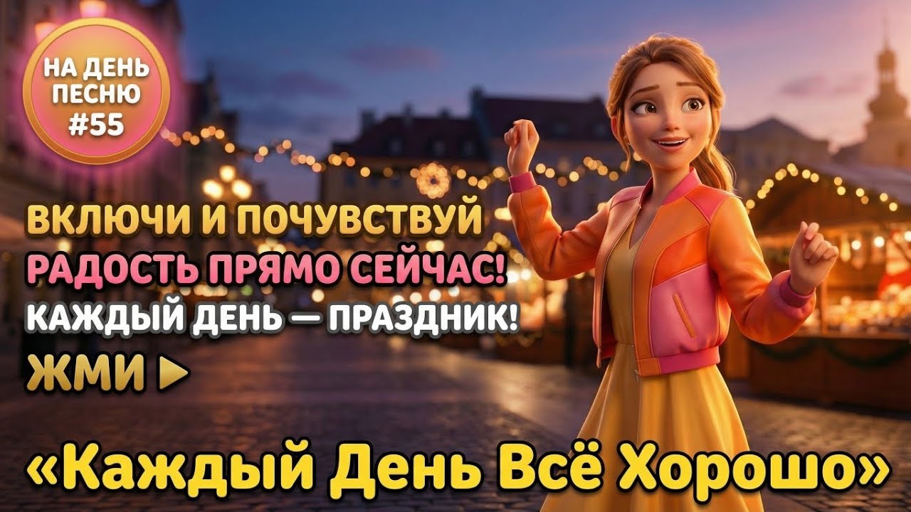 НА ДЕНЬ ПЕСНЮ #55 | Праздничная ПЕСНЯ-АФФИРМАЦИЯ на радость | 