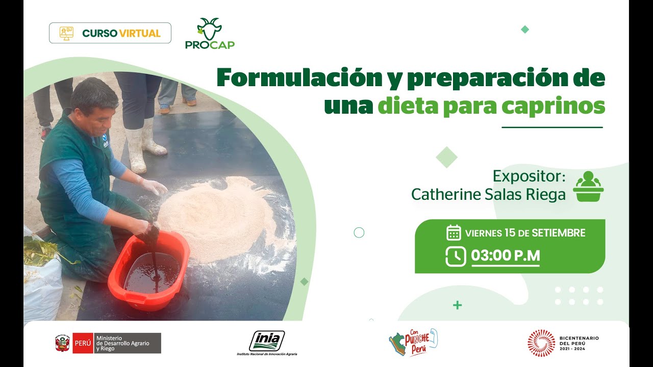 Formulación y preparación de una dieta para caprinos