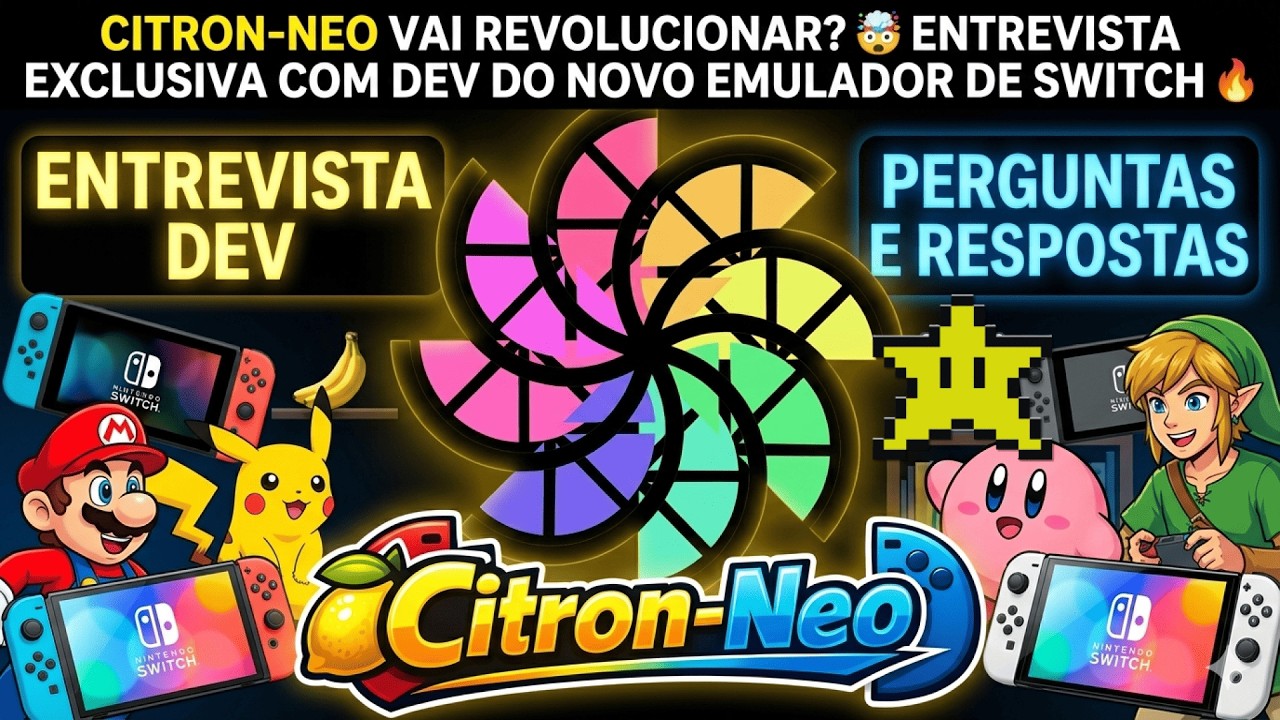 🚨 CITRON NEO VAI REVOLUCIONAR 🤯 ENTREVISTA EXCLUSIVA COM DEV DO NOVO EMULADOR DE SWITCH 🔥