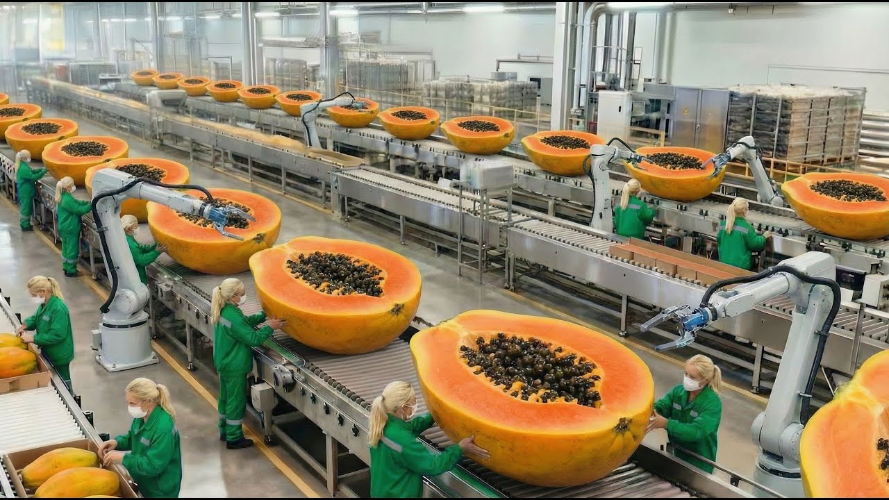 Inside a Modern Dried Papaya Factory: From Fresh Tropical Fruit to Perfectly Sweet Chewy Slices
