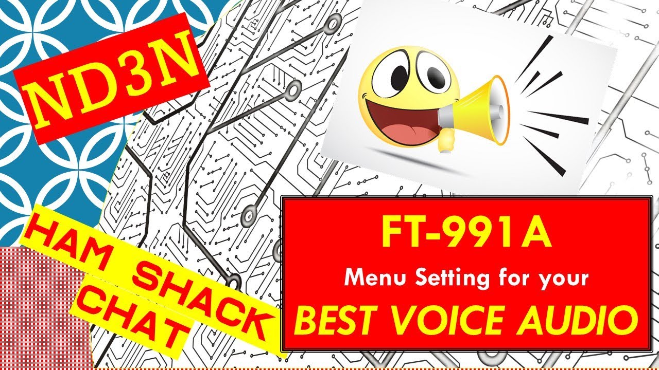 Настройки меню радиолюбителя FT 991A для наилучшего звучания голоса