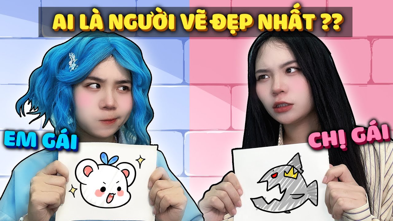 AI LÀ NGƯỜI VẼ ĐẸP NHẤT !! Đại Chiến Em Gái Simmy và Chị Gái Sammy