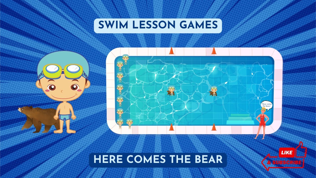 Swimming games for swimming teachers  - FUN tag game!