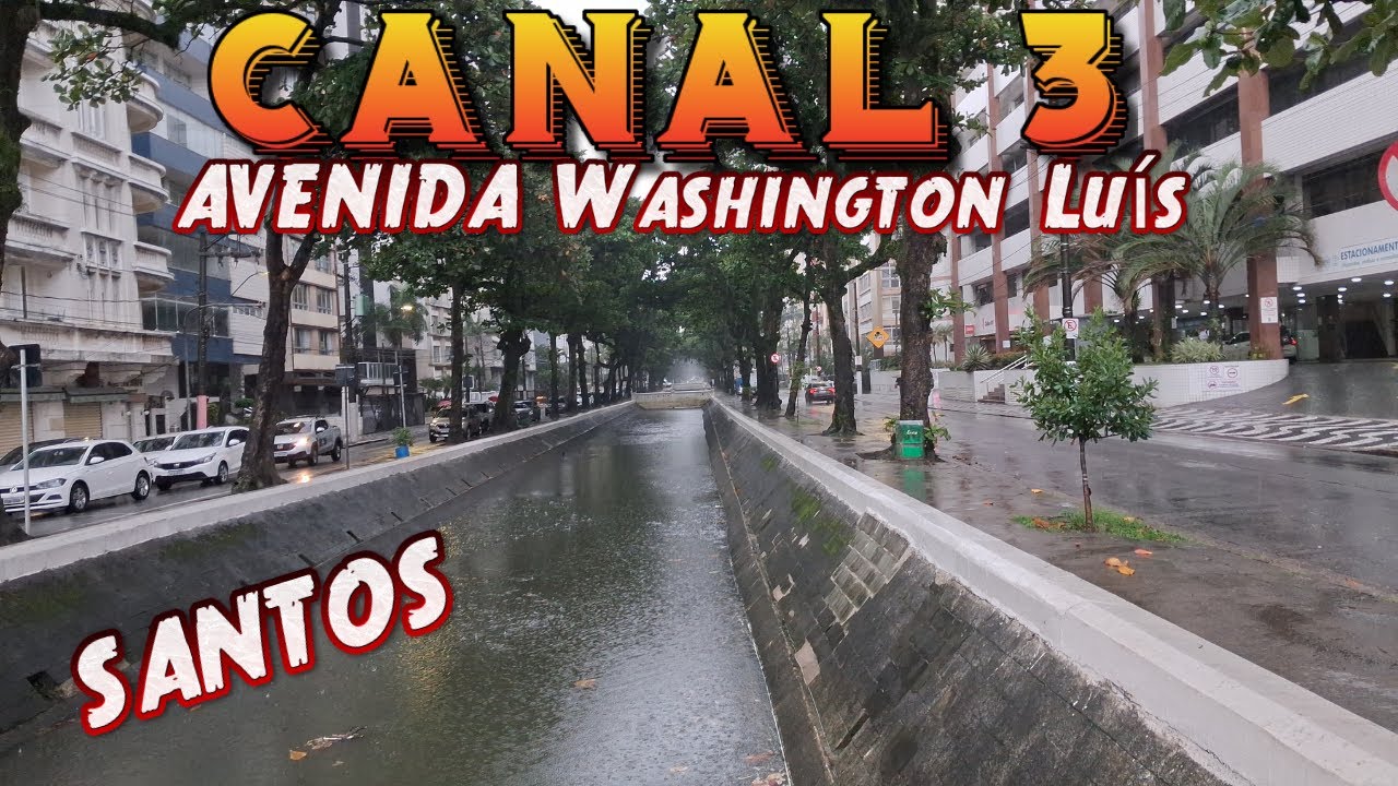 CANAL 3 EM SANTOS avenida Washington Luís #curtoabaixadasantista