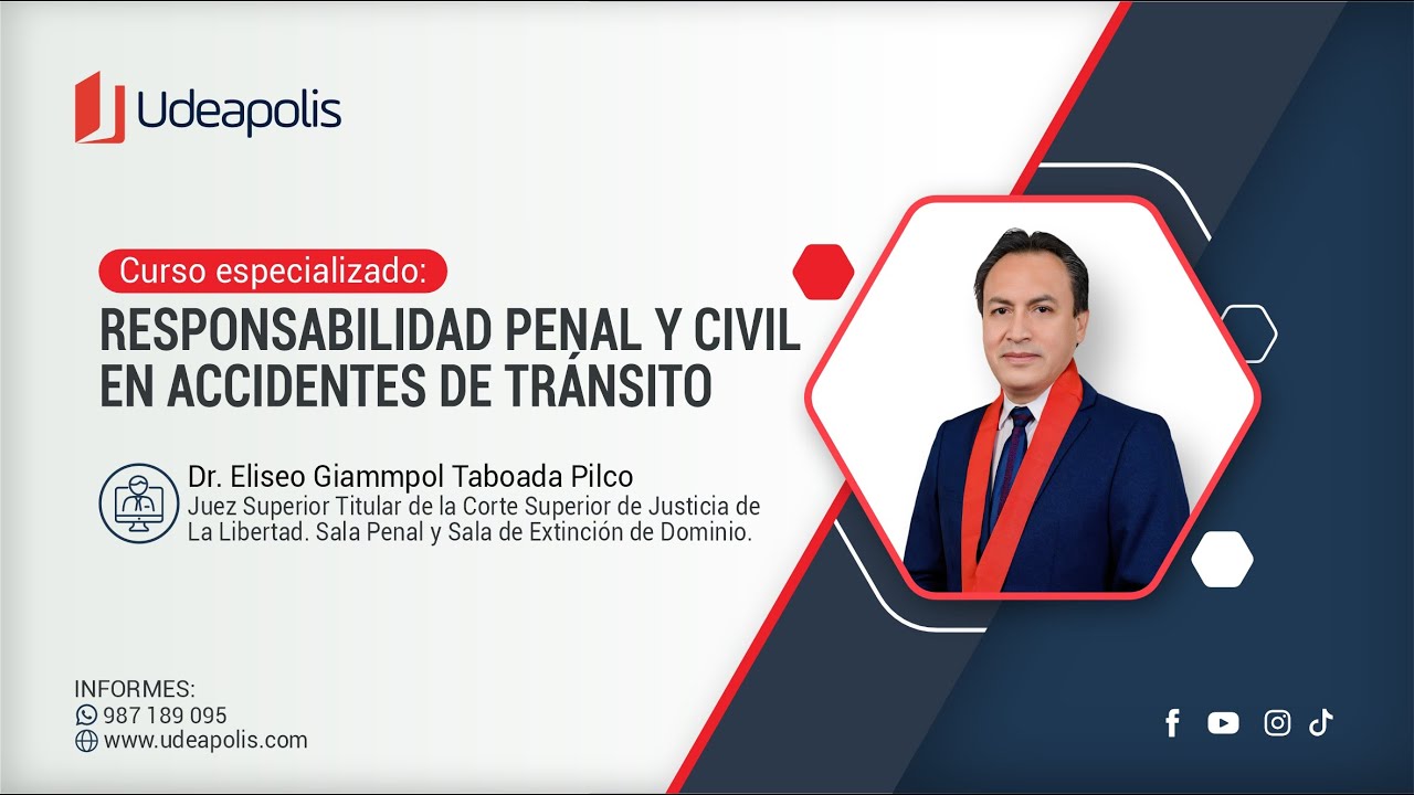 Responsabilidad Penal y Civil en Accidentes de Tránsito | Eliseo Giammpol Taboada Pilco