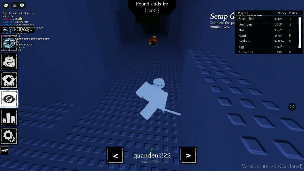 Forsaken Exploiter using hitbox extender