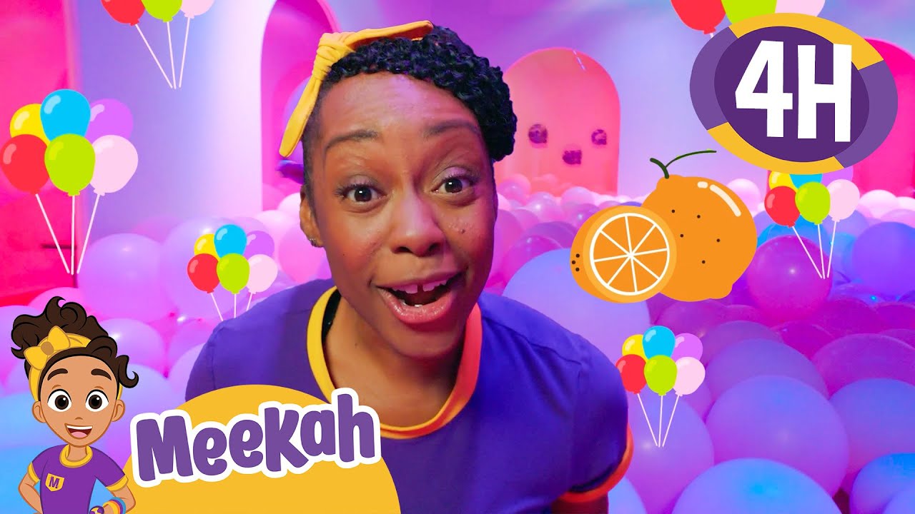 Bubble, Balloon, and Ball Bonanza! | 4 HR OF MEEKAH! | Educational Videos for Kids