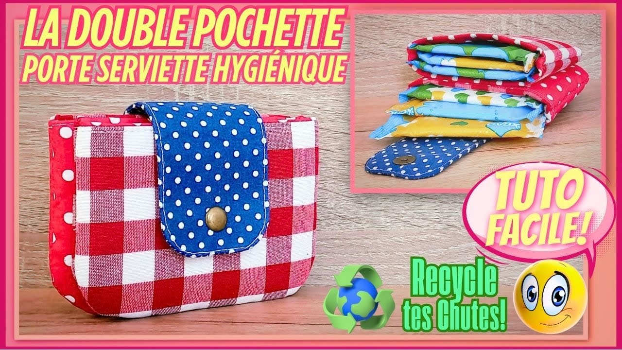 🌸Простой урок по шитью #DIY🌸Двойной держатель для гигиенических прокладок🥰